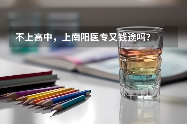 不上高中，上南阳医专又钱途吗？