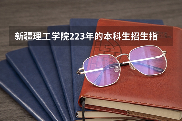 新疆理工学院223年的本科生招生指标如何