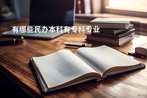 有哪些民办本科有专科专业