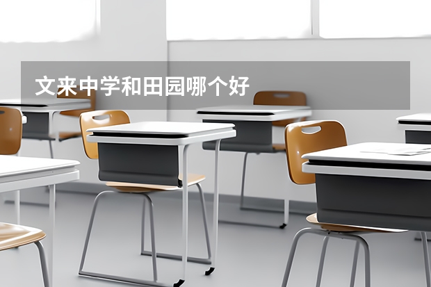 文来中学和田园哪个好