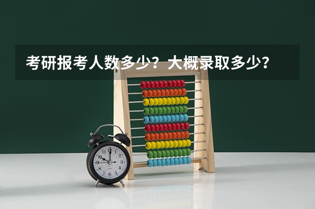 考研报考人数多少？大概录取多少？