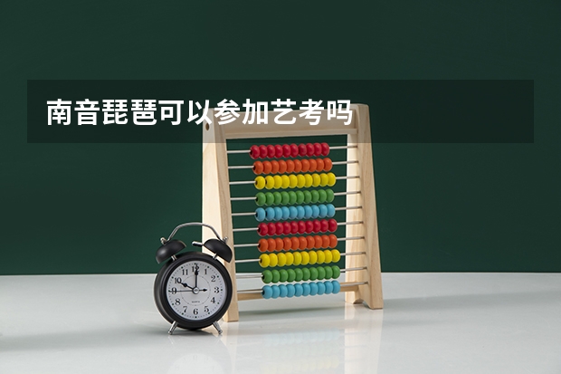 南音琵琶可以参加艺考吗