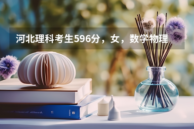 河北理科考生596分，女，数学物理不太好，相对英语还行，不知道该如何报志愿，如何选专业，