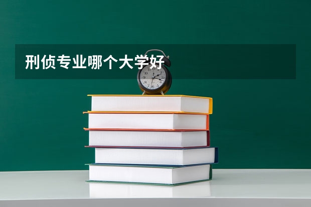 刑侦专业哪个大学好