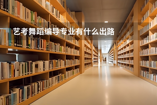 艺考舞蹈编导专业有什么出路
