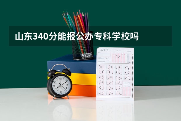 山东340分能报公办专科学校吗
