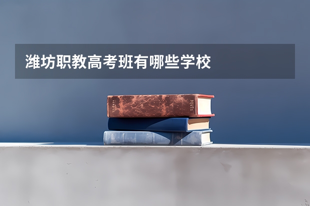 潍坊职教高考班有哪些学校