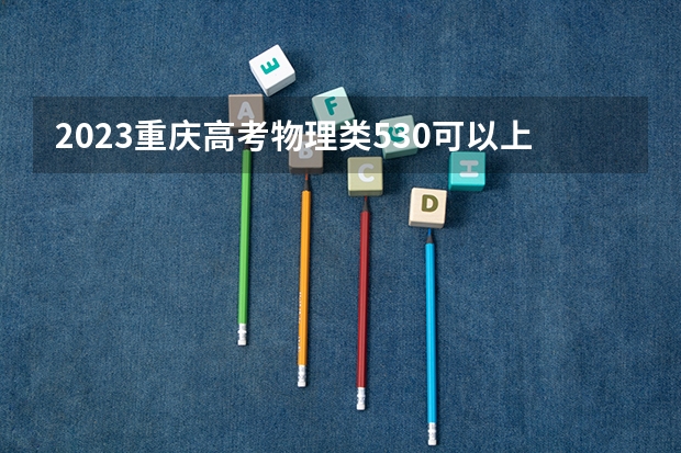 2023重庆高考物理类530可以上什么大学
