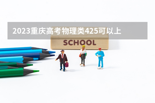 2023重庆高考物理类425可以上什么大学