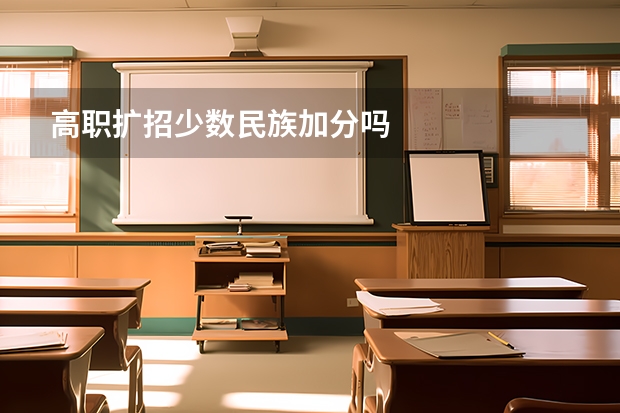 高职扩招少数民族加分吗
