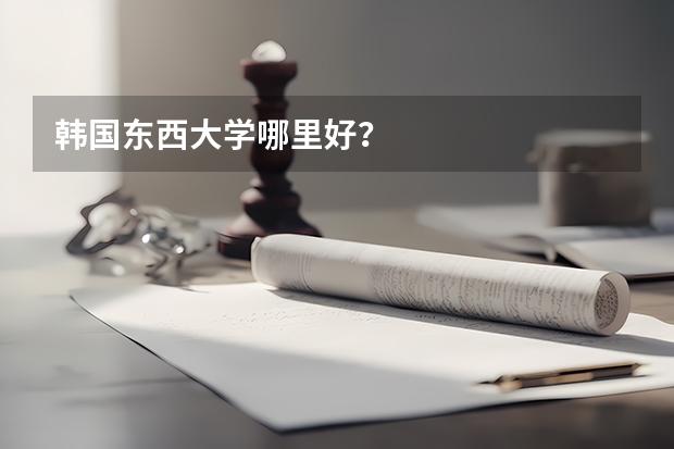 韩国东西大学哪里好？