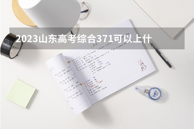 2023山东高考综合371可以上什么大学