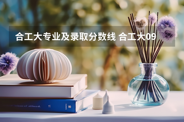 合工大专业及录取分数线 合工大09年录取分数线