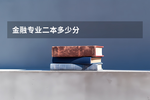金融专业二本多少分
