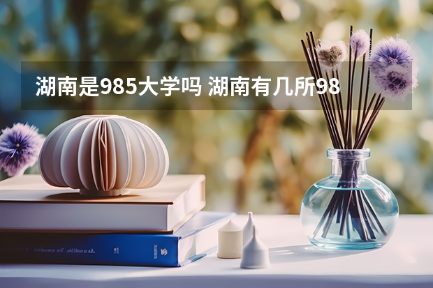 湖南是985大学吗 湖南有几所985大学