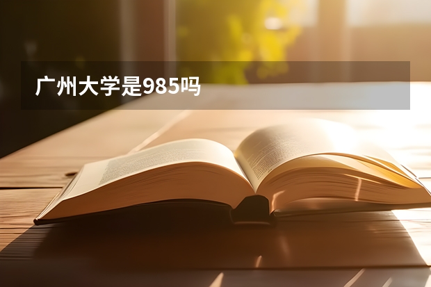广州大学是985吗