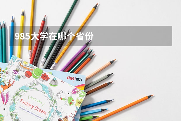 985大学在哪个省份