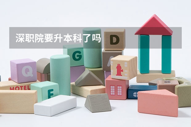 深职院要升本科了吗