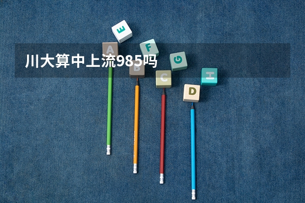 川大算中上流985吗