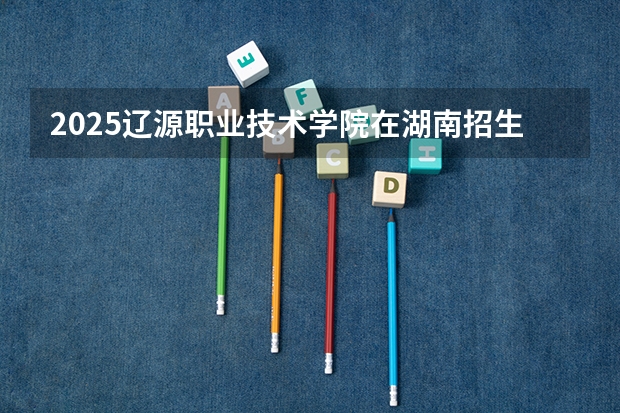 2025辽源职业技术学院在湖南招生计划（招生人数）