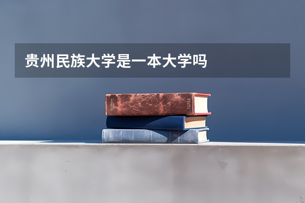 贵州民族大学是一本大学吗