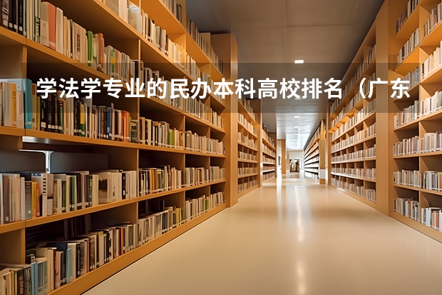 学法学专业的民办本科高校排名（广东法学民办本科哪家好）