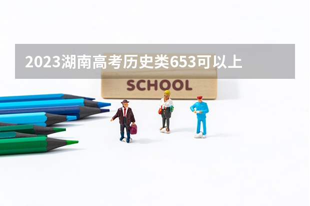 2023湖南高考历史类653可以上什么大学