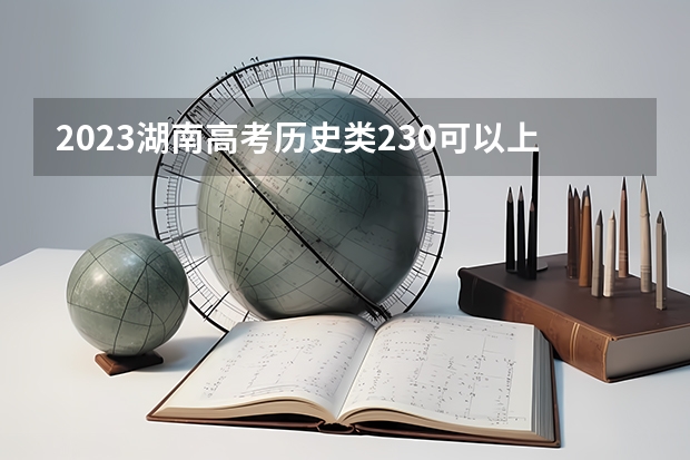 2023湖南高考历史类230可以上什么大学