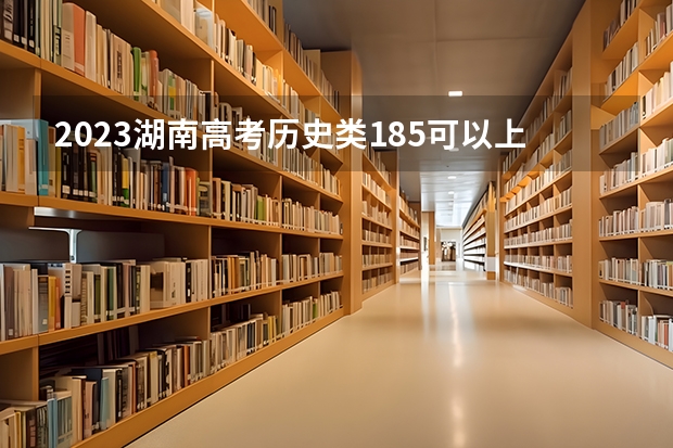2023湖南高考历史类185可以上什么大学