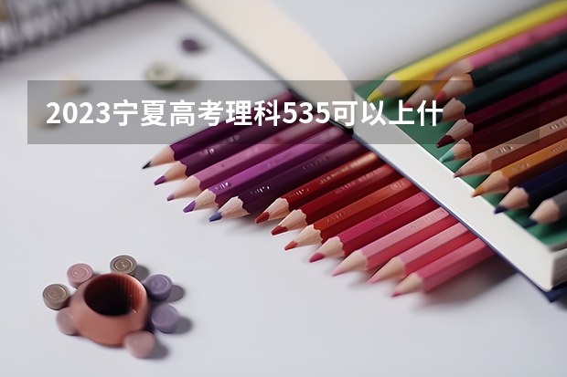 2023宁夏高考理科535可以上什么大学