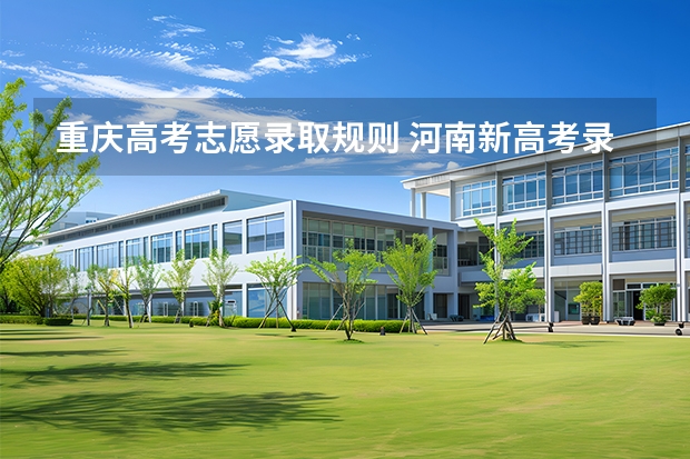 重庆高考志愿录取规则 河南新高考录取规则