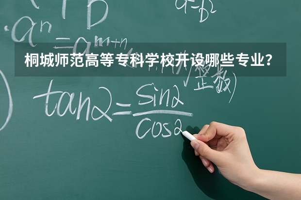 桐城师范高等专科学校开设哪些专业？