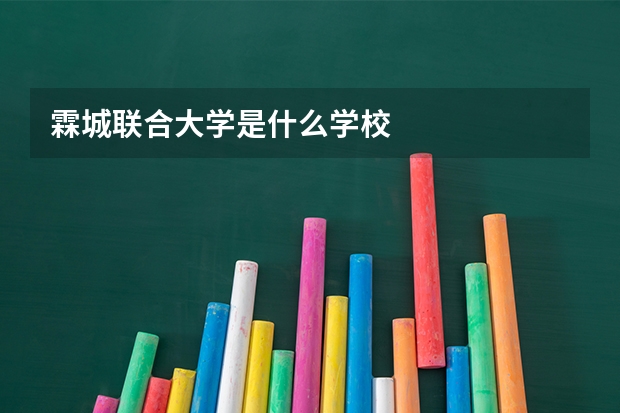 霖城联合大学是什么学校