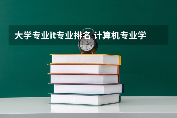 大学专业it专业排名 计算机专业学校排名？？
