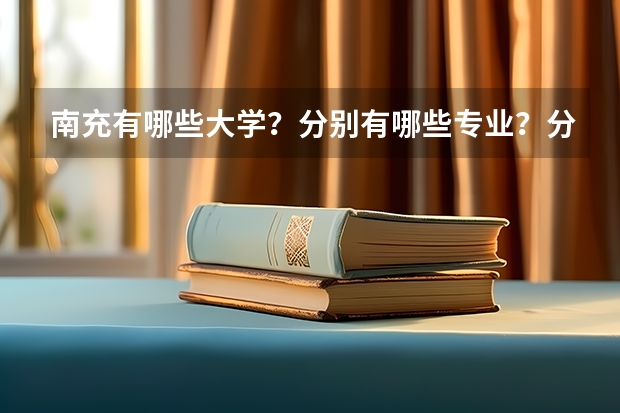 南充有哪些大学？分别有哪些专业？分别是几本？