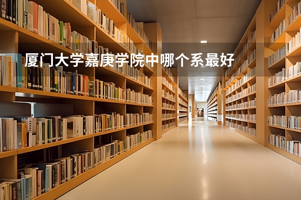 厦门大学嘉庚学院中哪个系最好