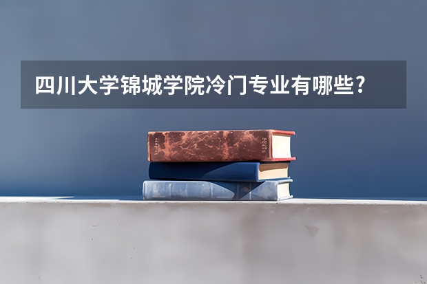 四川大学锦城学院冷门专业有哪些?