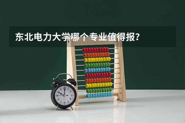东北电力大学哪个专业值得报?