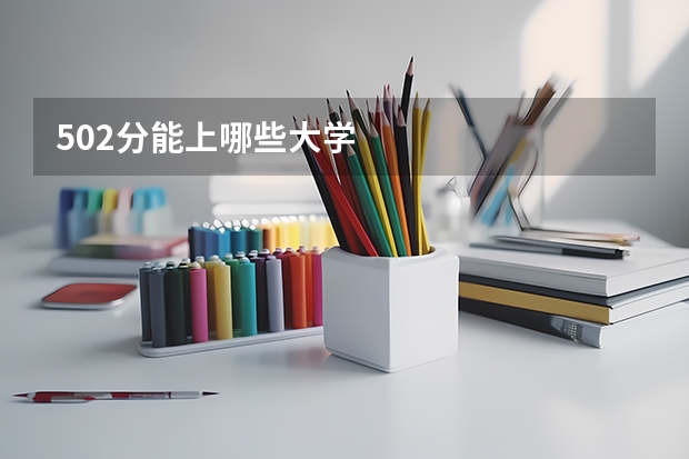 502分能上哪些大学
